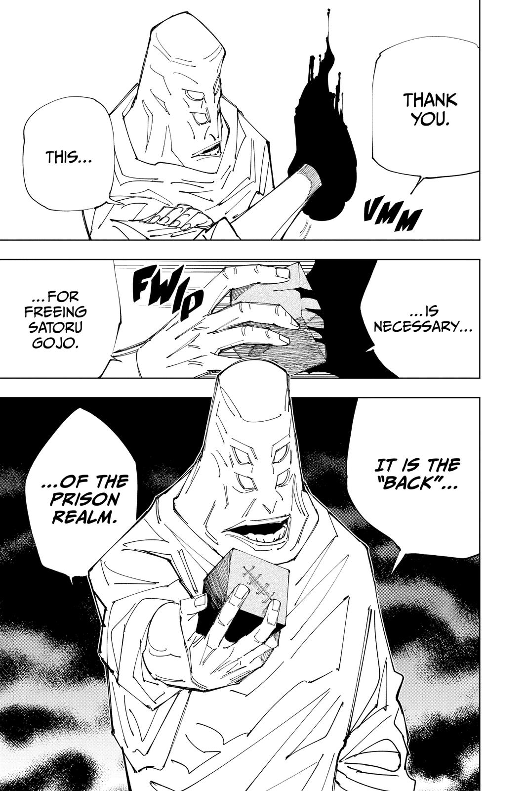 Jujutsu Kaisen Manga Chapter 145 page 15 - The Back scene