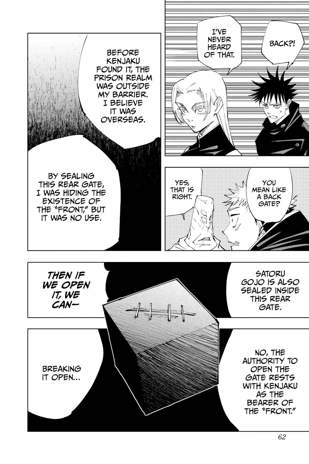 Jujutsu Kaisen Manga Chapter 145 page 16 - The Back scene