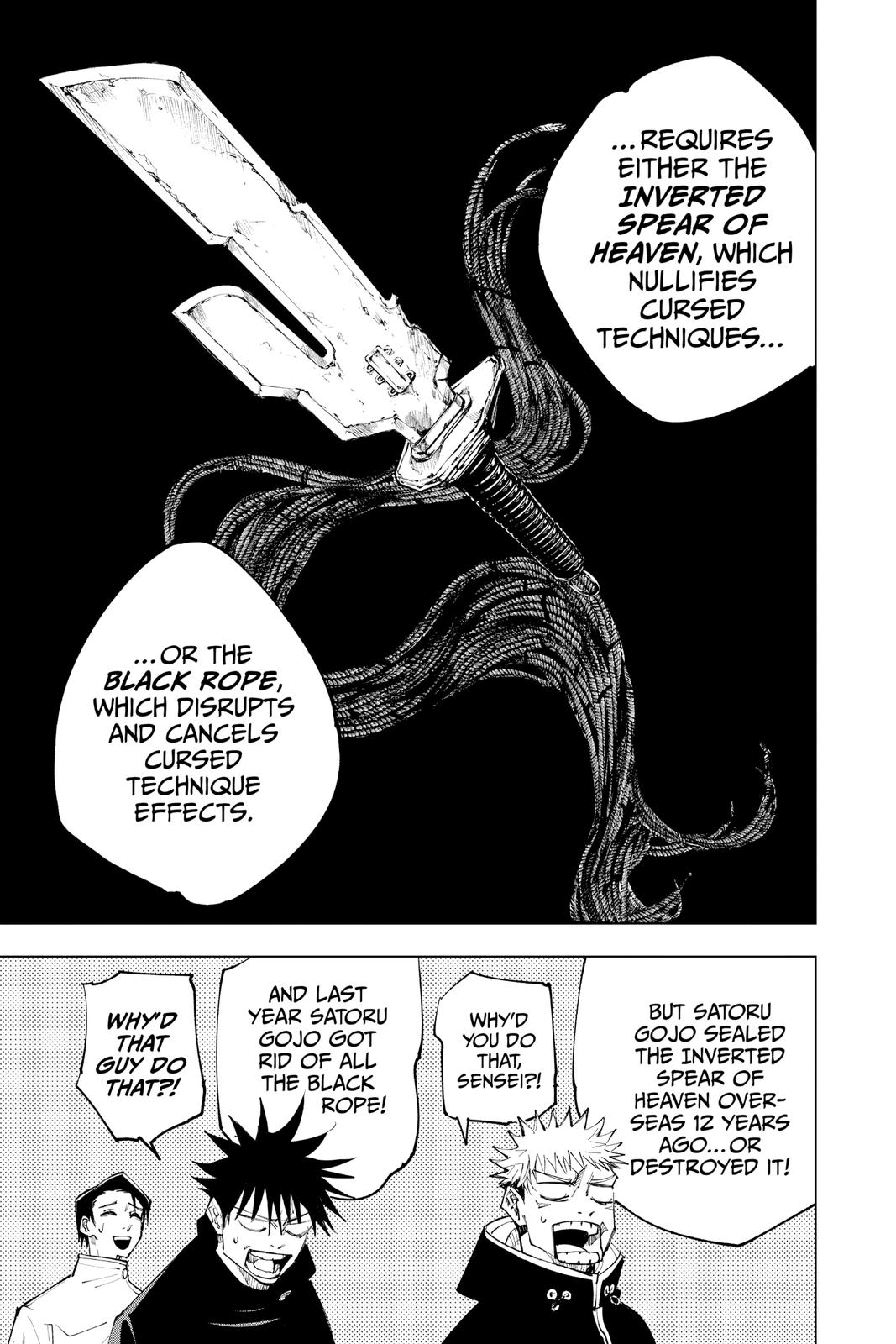 Jujutsu Kaisen Manga Chapter 145 page 17 - The Back scene