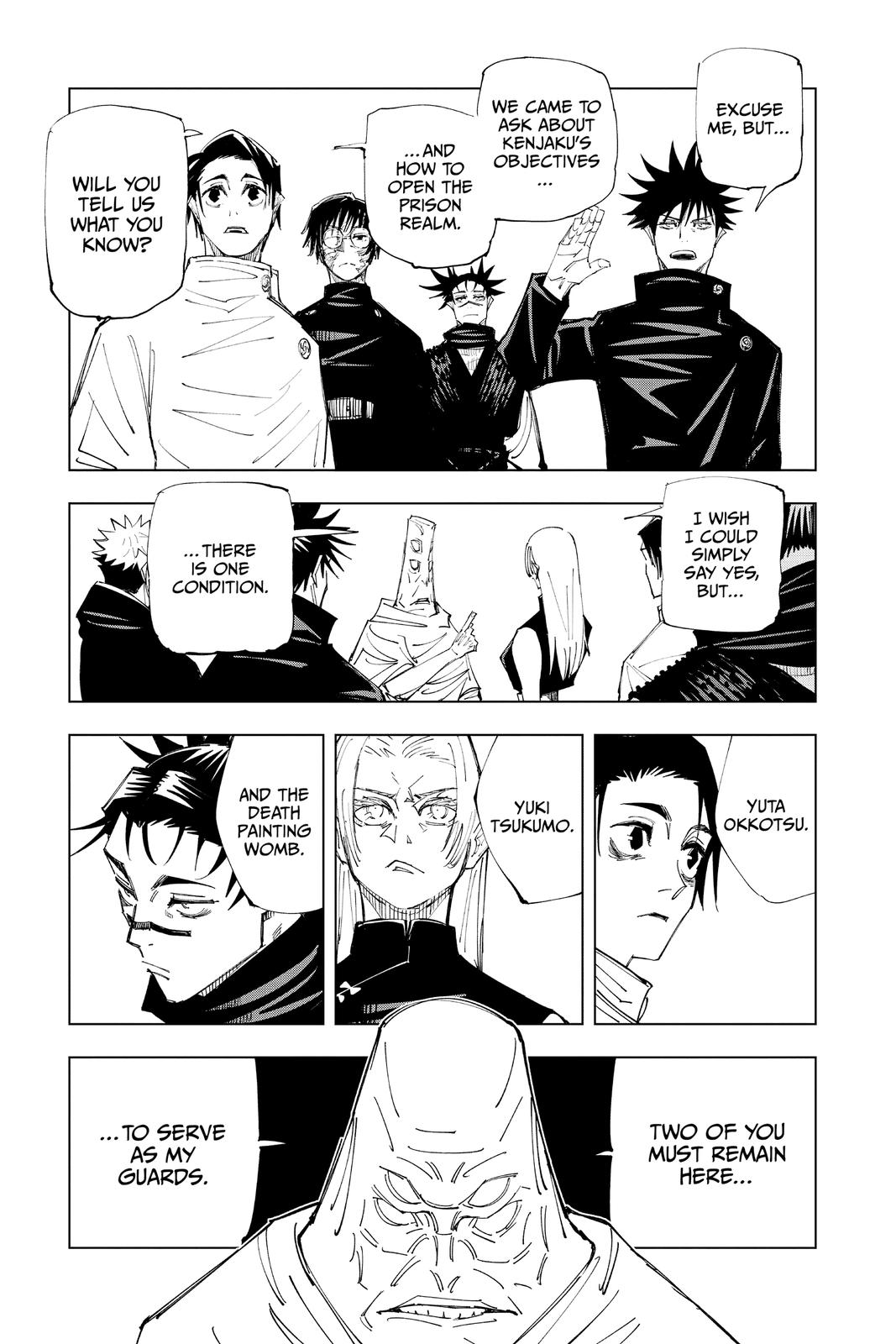 Jujutsu Kaisen Manga Chapter 145 page 3 - The Back scene