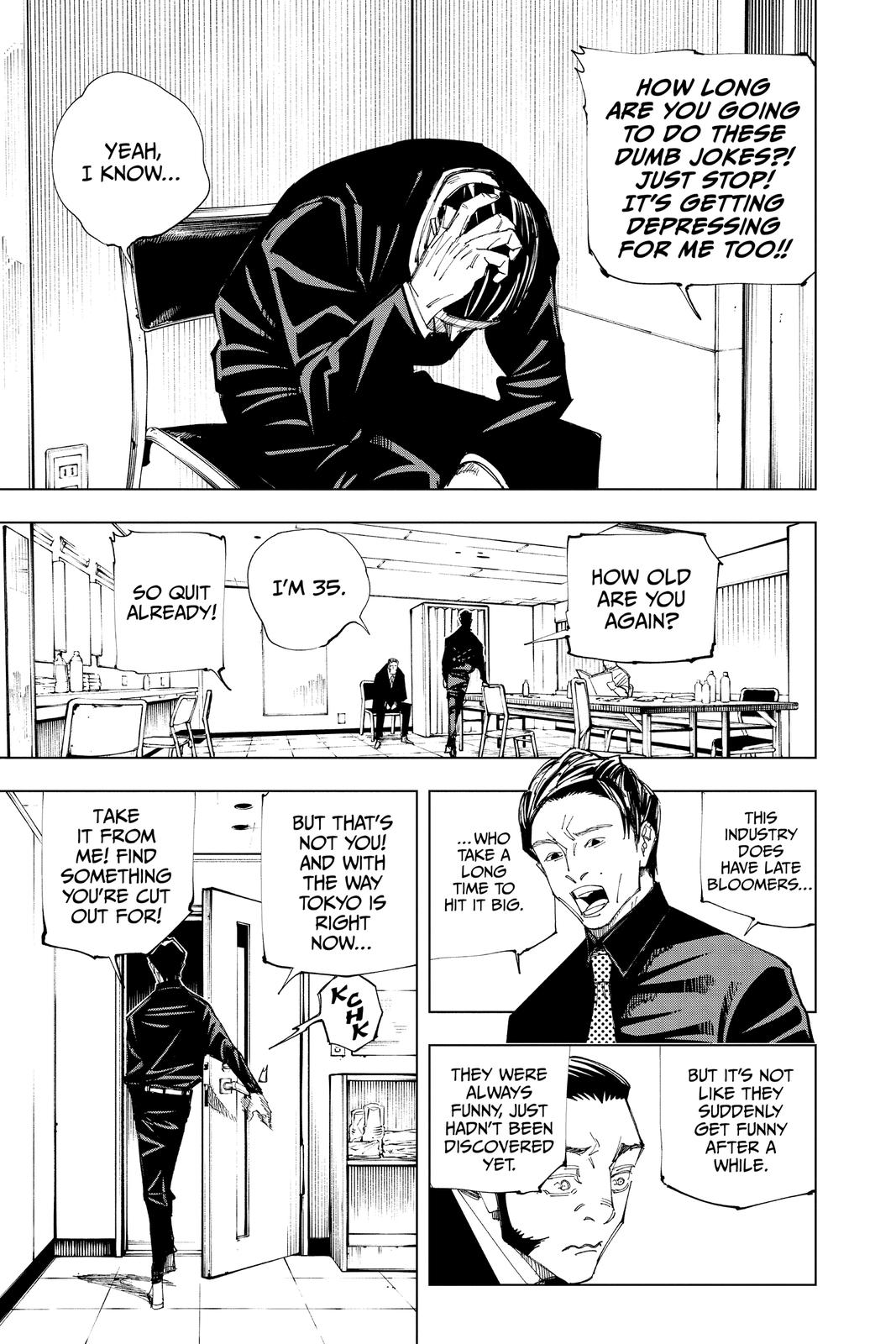 Jujutsu Kaisen Manga Chapter 146 page 17 - About the Culling Game scene