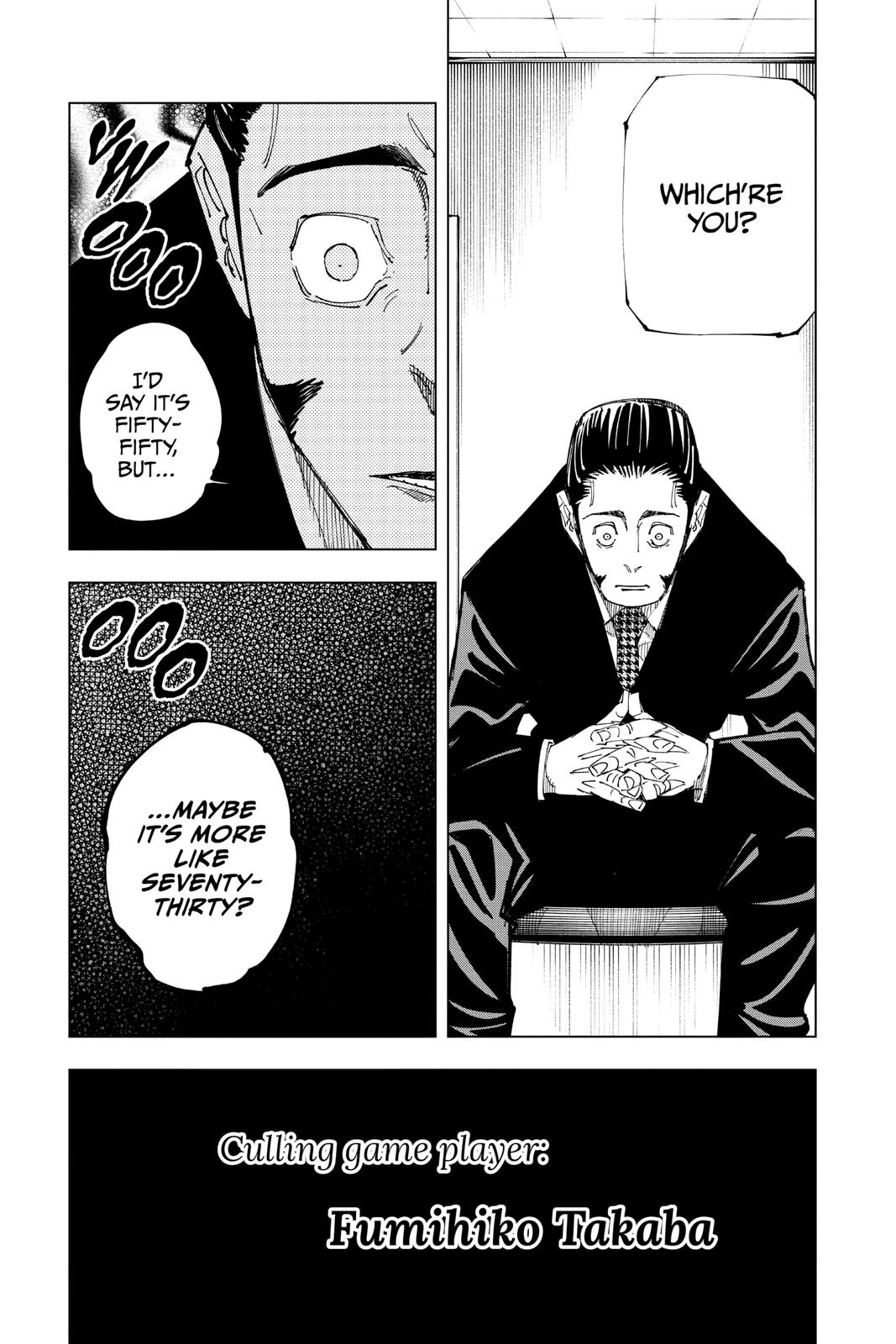 Jujutsu Kaisen Manga Chapter 146 page 19 - About the Culling Game scene