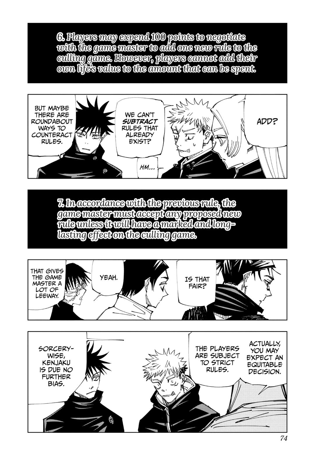 Jujutsu Kaisen Manga Chapter 146 page 8 - About the Culling Game scene