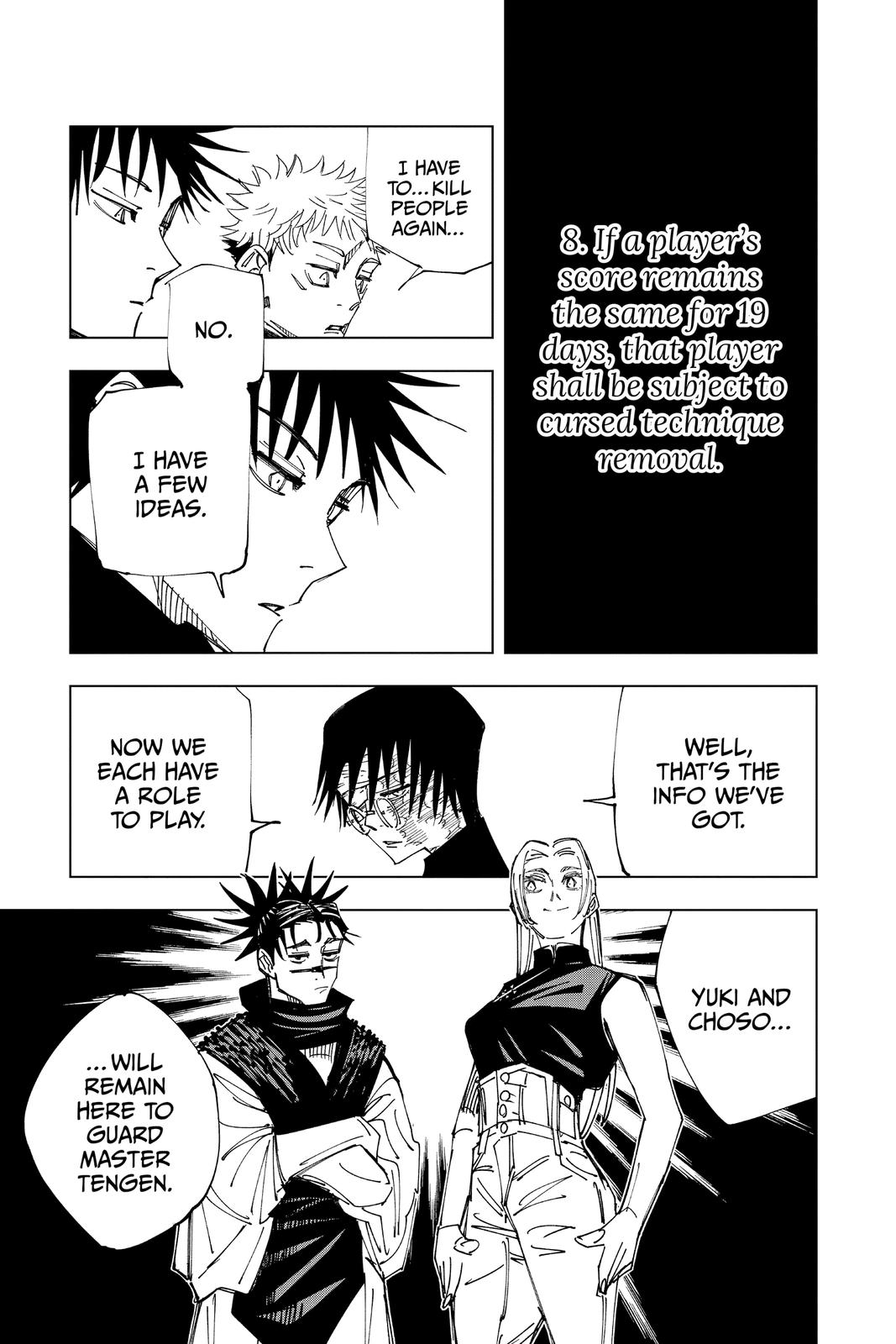 Jujutsu Kaisen Manga Chapter 146 page 9 - About the Culling Game scene