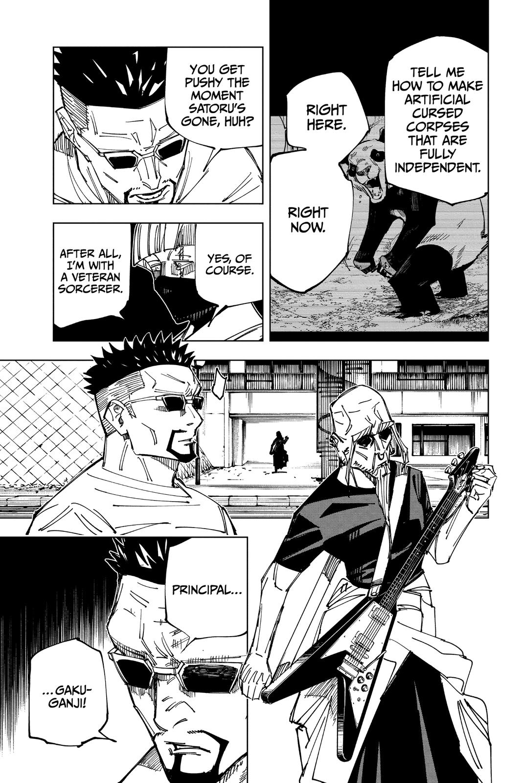Jujutsu Kaisen Manga Chapter 147 page 13 - Even Pandas scene