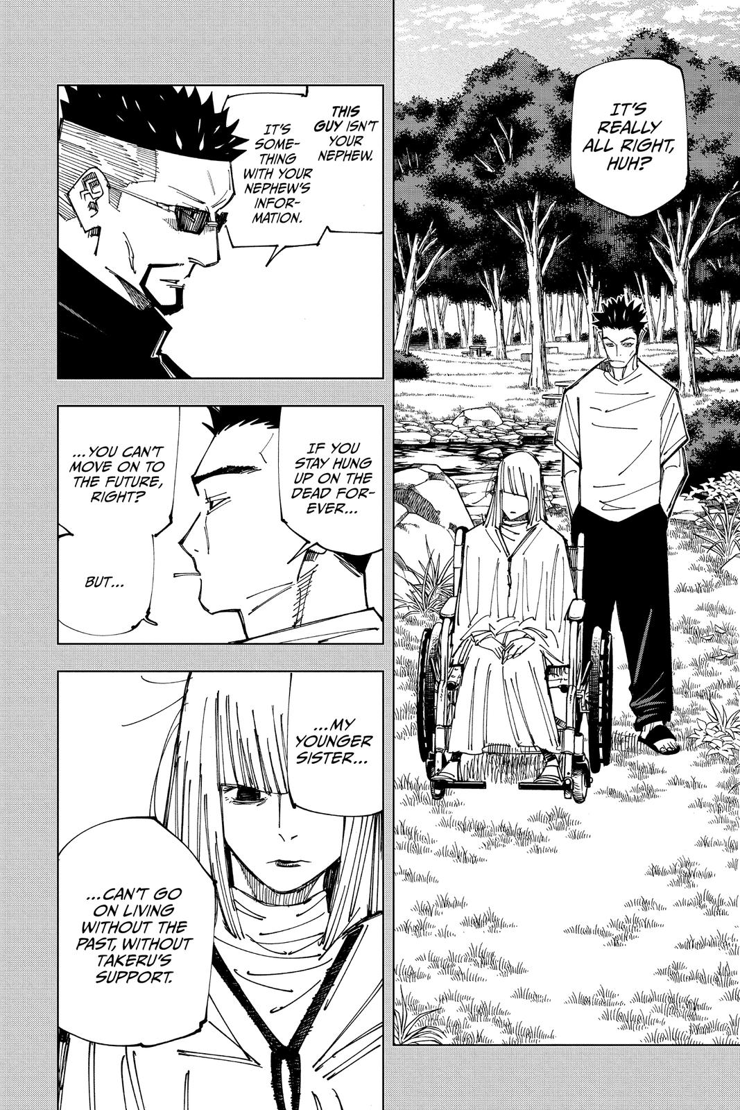 Jujutsu Kaisen Manga Chapter 147 page 8 - Even Pandas scene