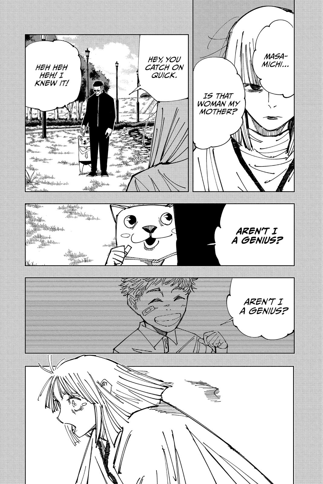 Jujutsu Kaisen Manga Chapter 147 page 9 - Even Pandas scene
