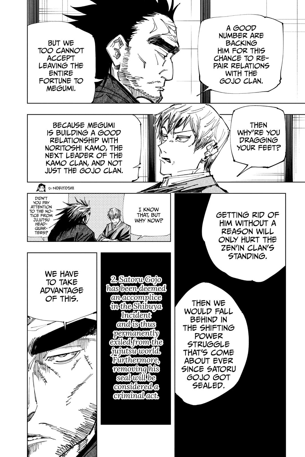 Jujutsu Kaisen Manga Chapter 148 page 10 - Perfect Preparation scene