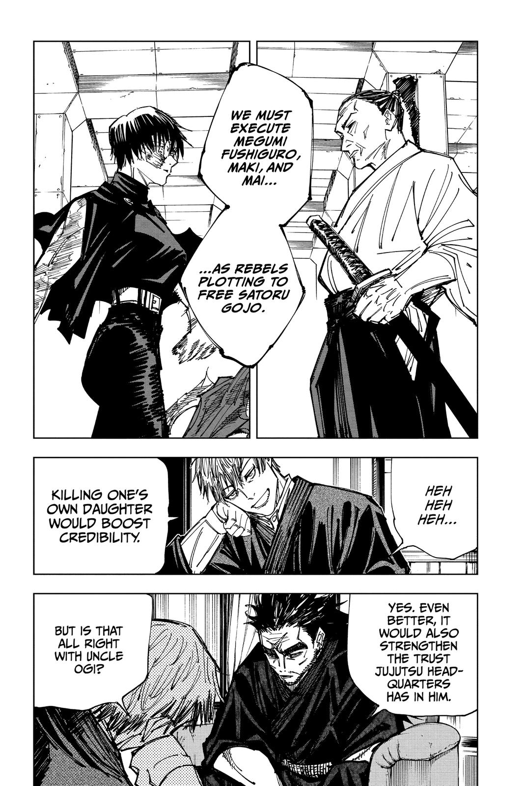 Jujutsu Kaisen Manga Chapter 148 page 11 - Perfect Preparation scene