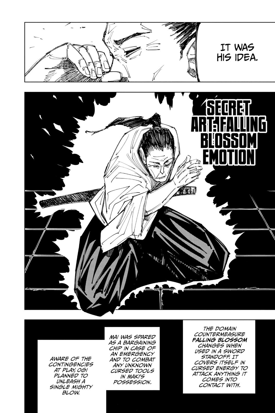 Jujutsu Kaisen Manga Chapter 148 page 12 - Perfect Preparation scene