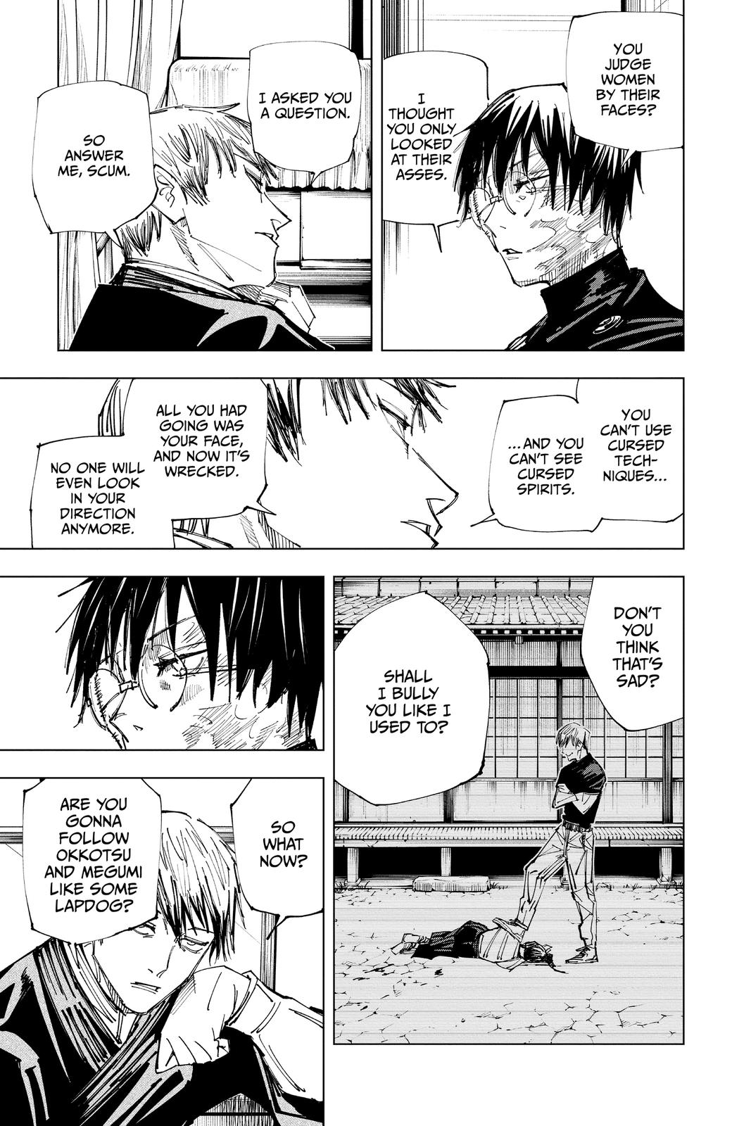 Jujutsu Kaisen Manga Chapter 148 page 3 - Perfect Preparation scene