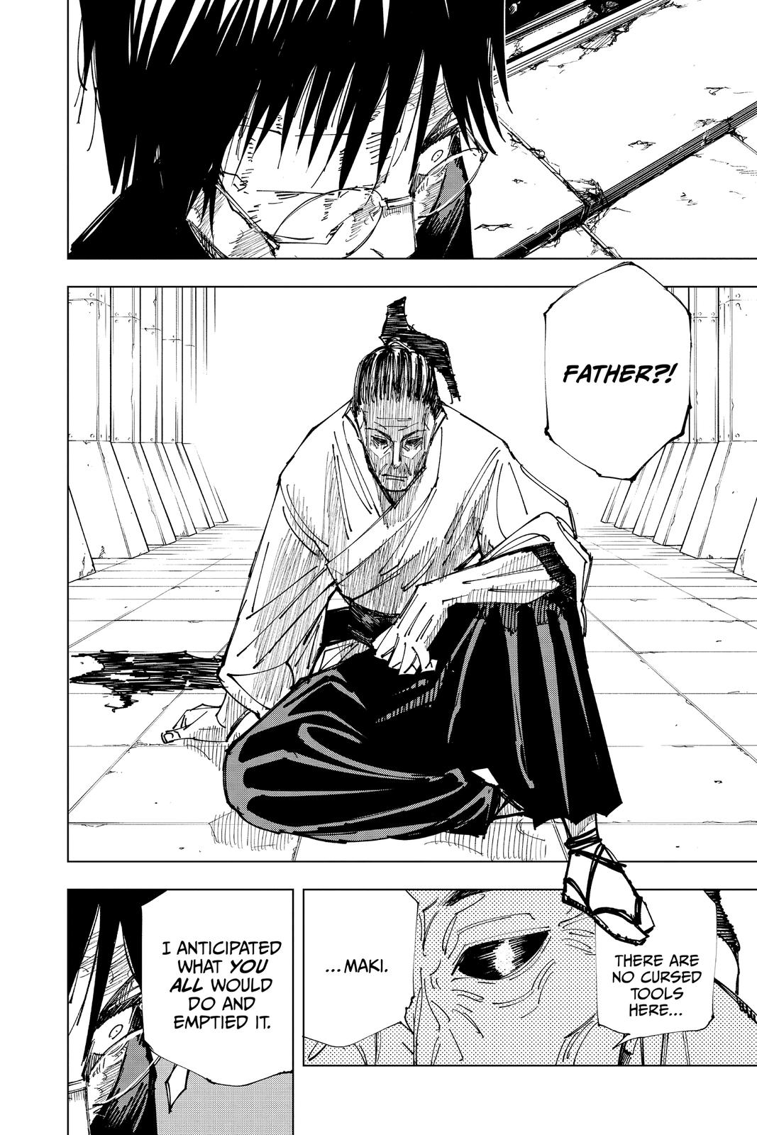Jujutsu Kaisen Manga Chapter 148 page 8 - Perfect Preparation scene
