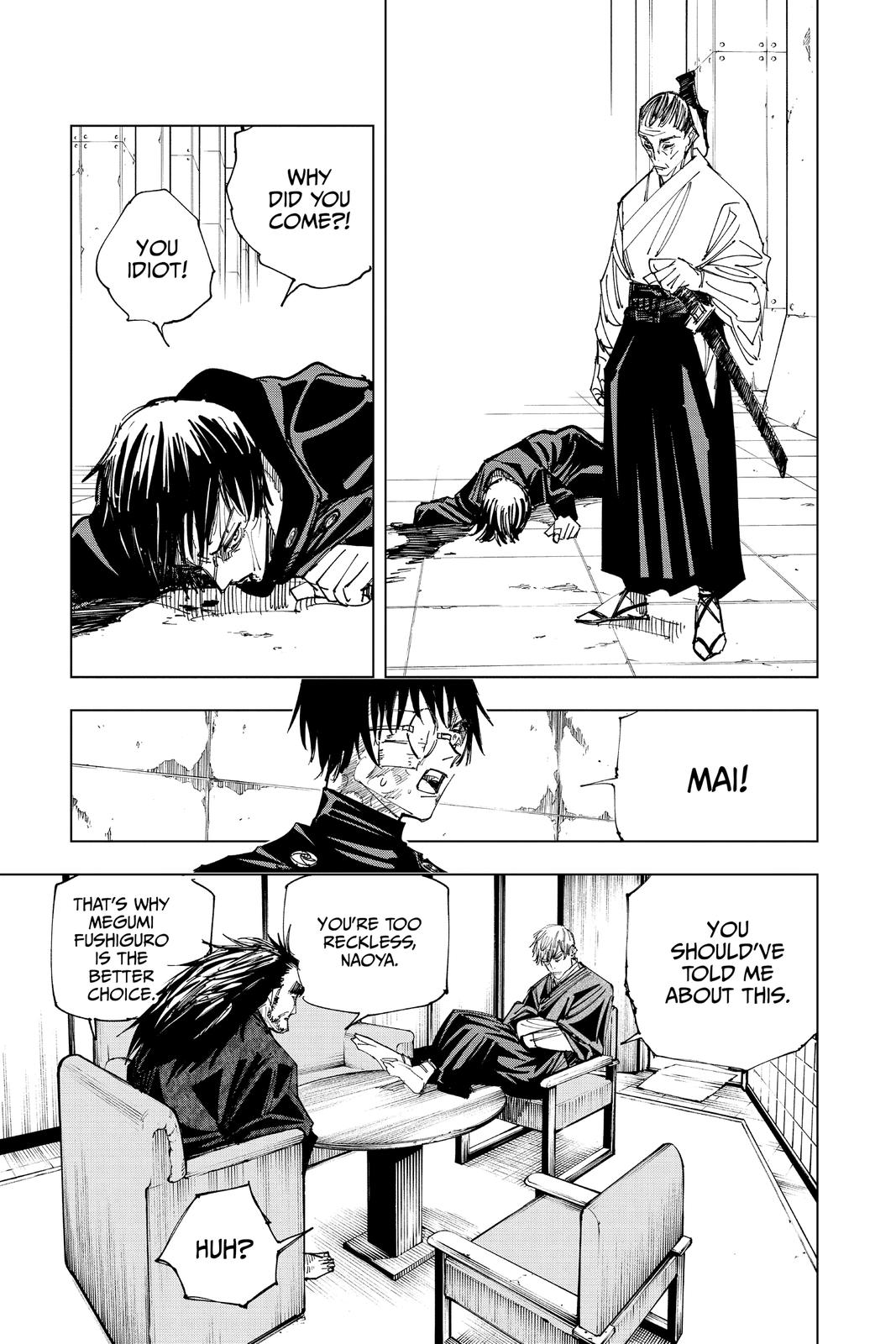Jujutsu Kaisen Manga Chapter 148 page 9 - Perfect Preparation scene