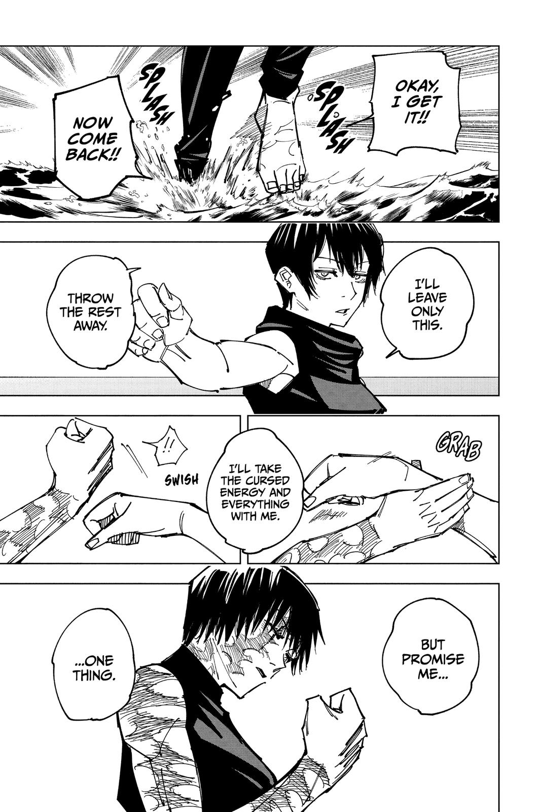 Jujutsu Kaisen Manga Chapter 149 page 11 - Perfect Preparation, Part 2 scene