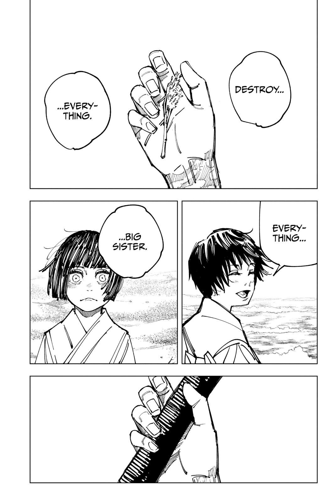 Jujutsu Kaisen Manga Chapter 149 page 12 - Perfect Preparation, Part 2 scene