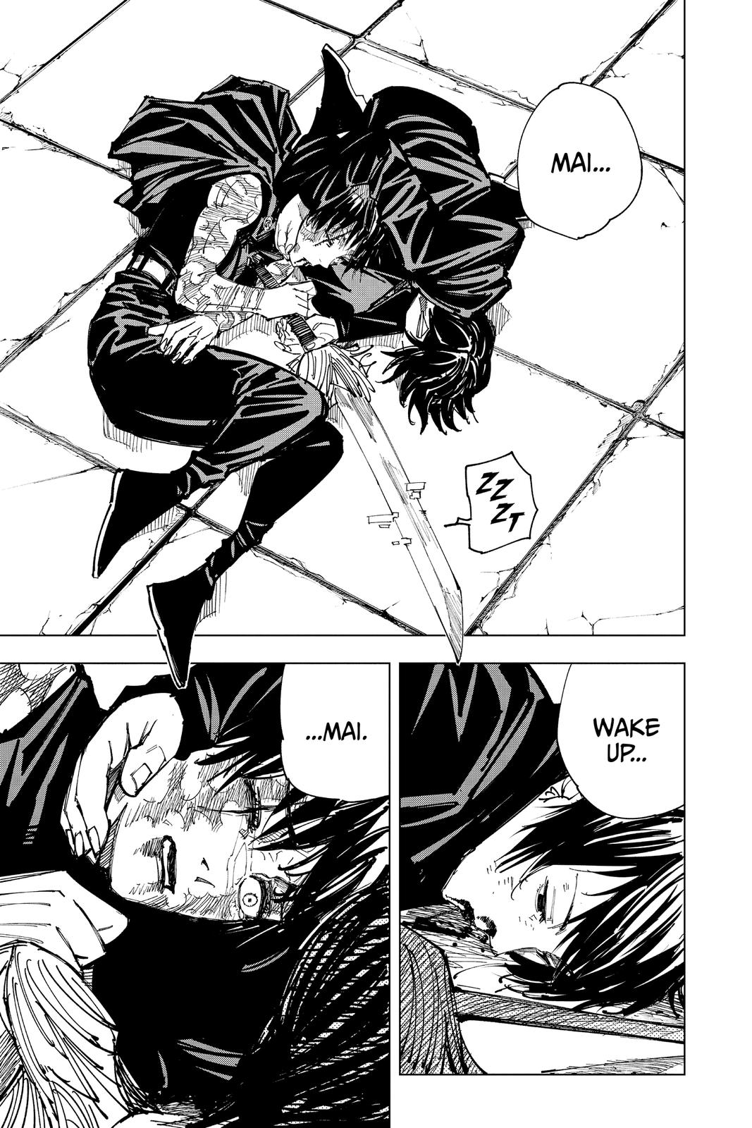 Jujutsu Kaisen Manga Chapter 149 page 13 - Perfect Preparation, Part 2 scene