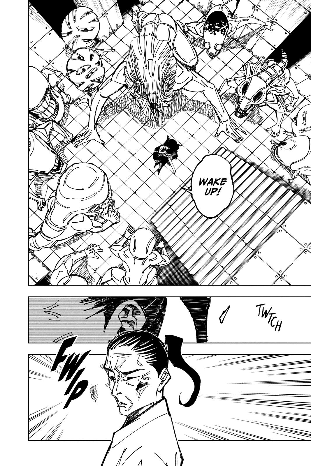 Jujutsu Kaisen Manga Chapter 149 page 14 - Perfect Preparation, Part 2 scene