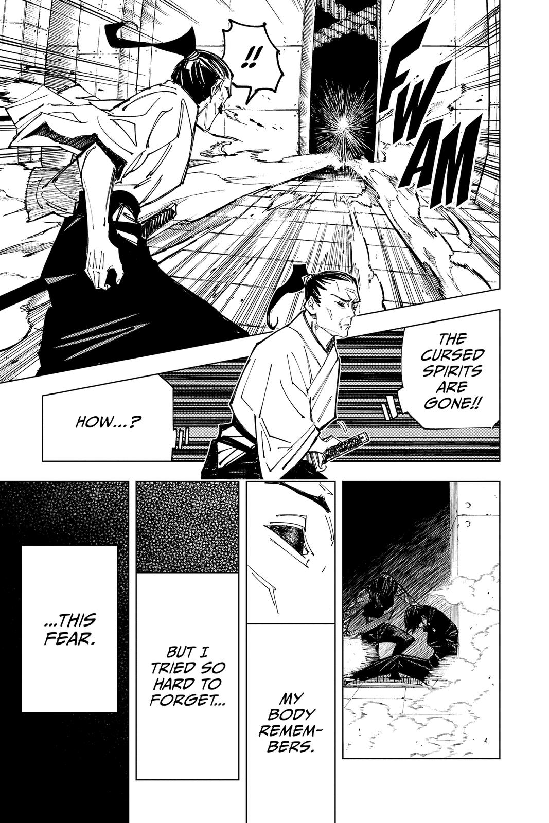 Jujutsu Kaisen Manga Chapter 149 page 15 - Perfect Preparation, Part 2 scene