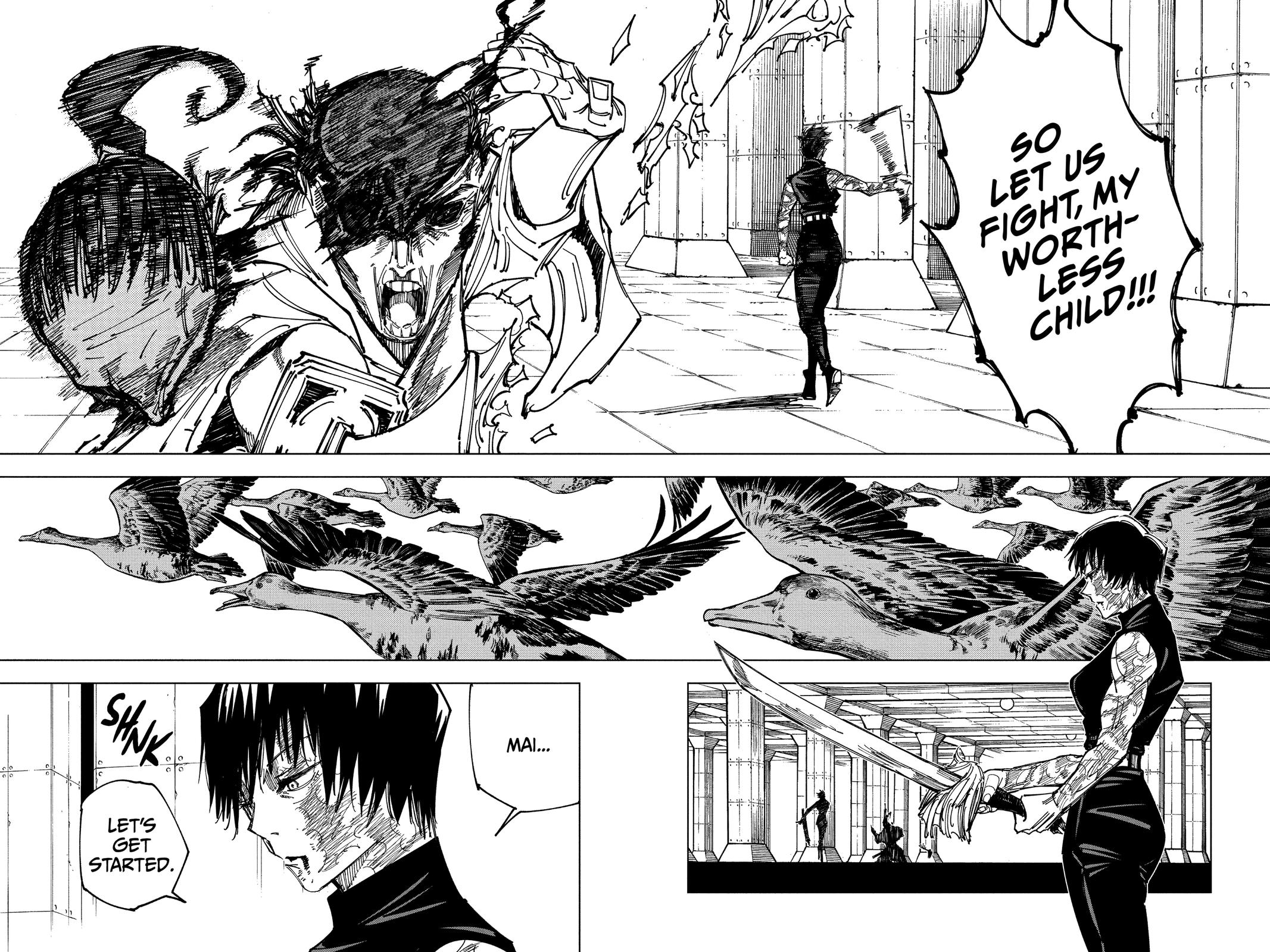 Jujutsu Kaisen Manga Chapter 149 page 18 - Perfect Preparation, Part 2 scene