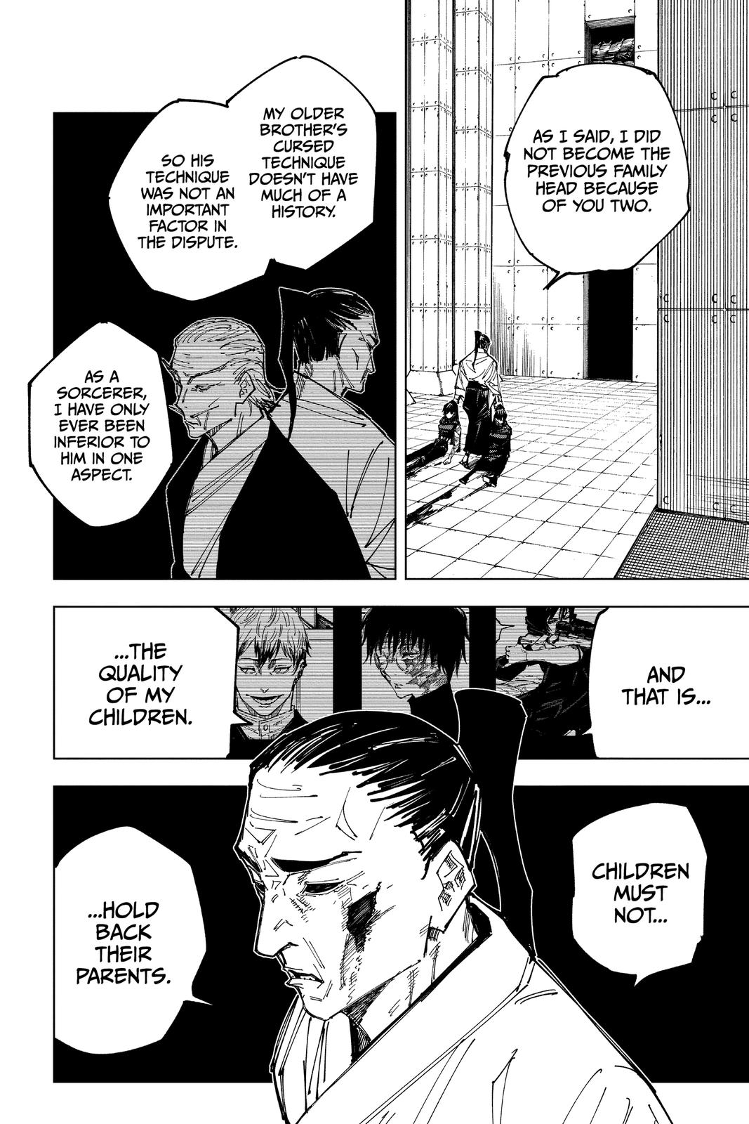 Jujutsu Kaisen Manga Chapter 149 page 2 - Perfect Preparation, Part 2 scene