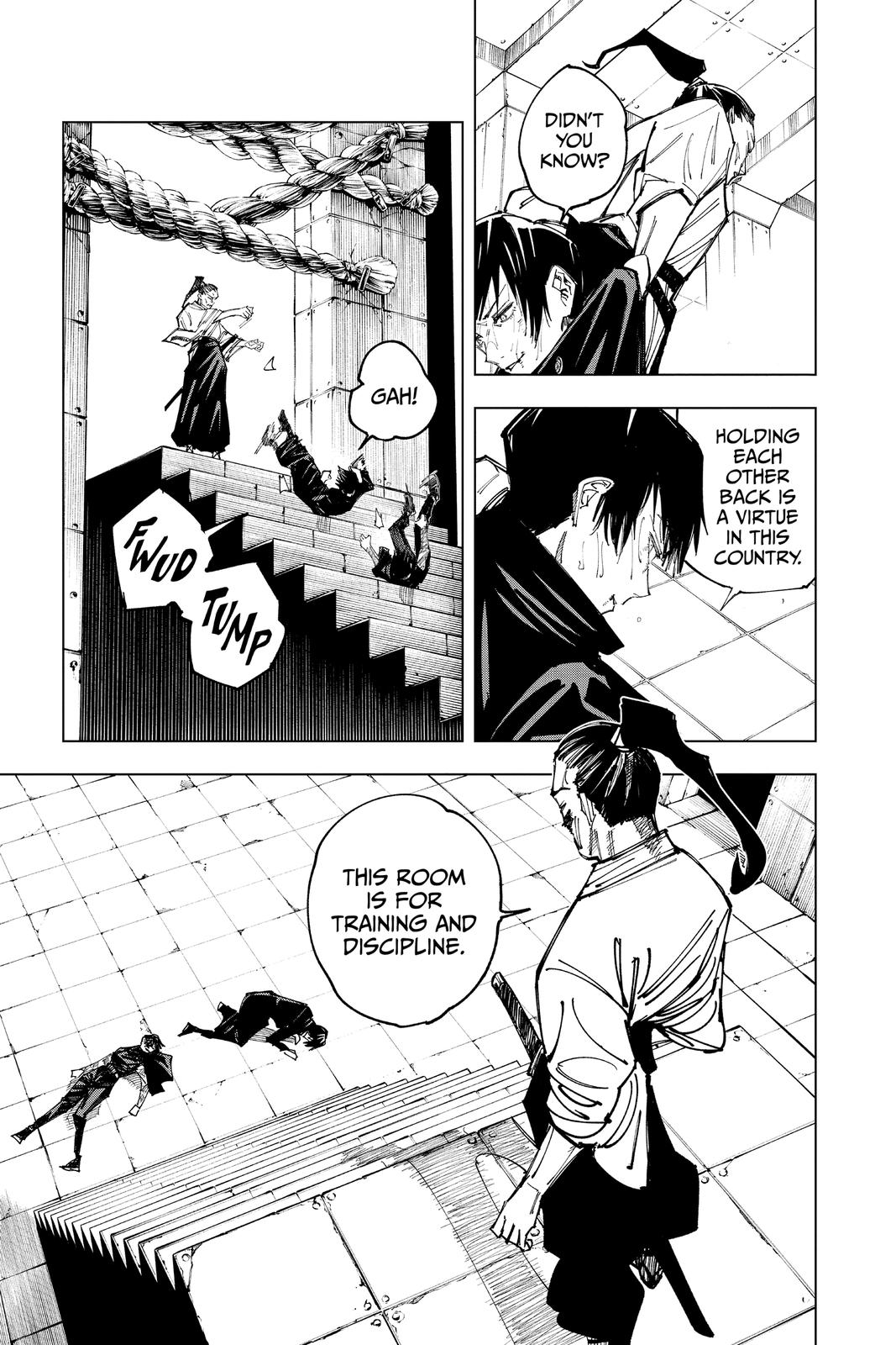 Jujutsu Kaisen Manga Chapter 149 page 3 - Perfect Preparation, Part 2 scene