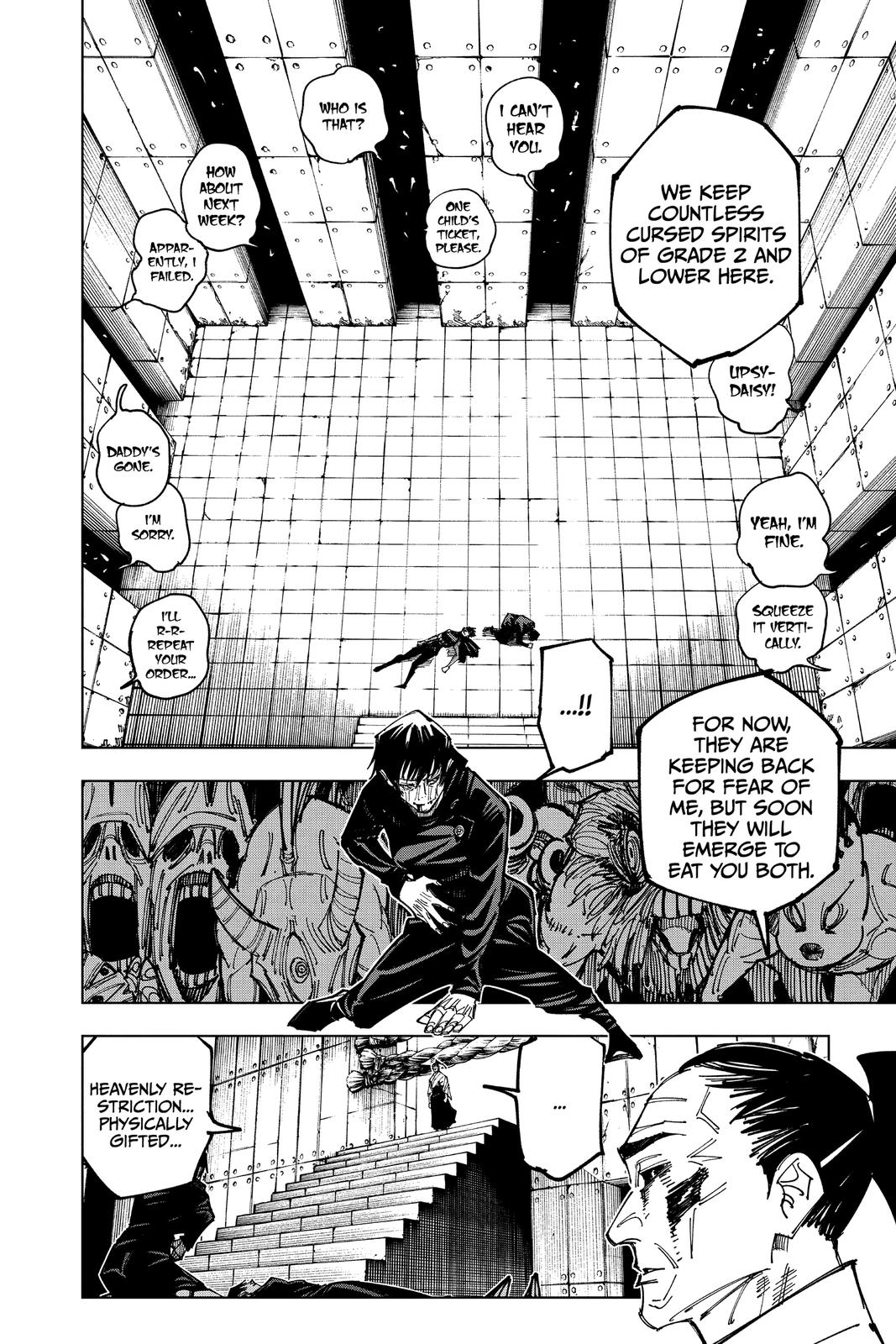 Jujutsu Kaisen Manga Chapter 149 page 4 - Perfect Preparation, Part 2 scene