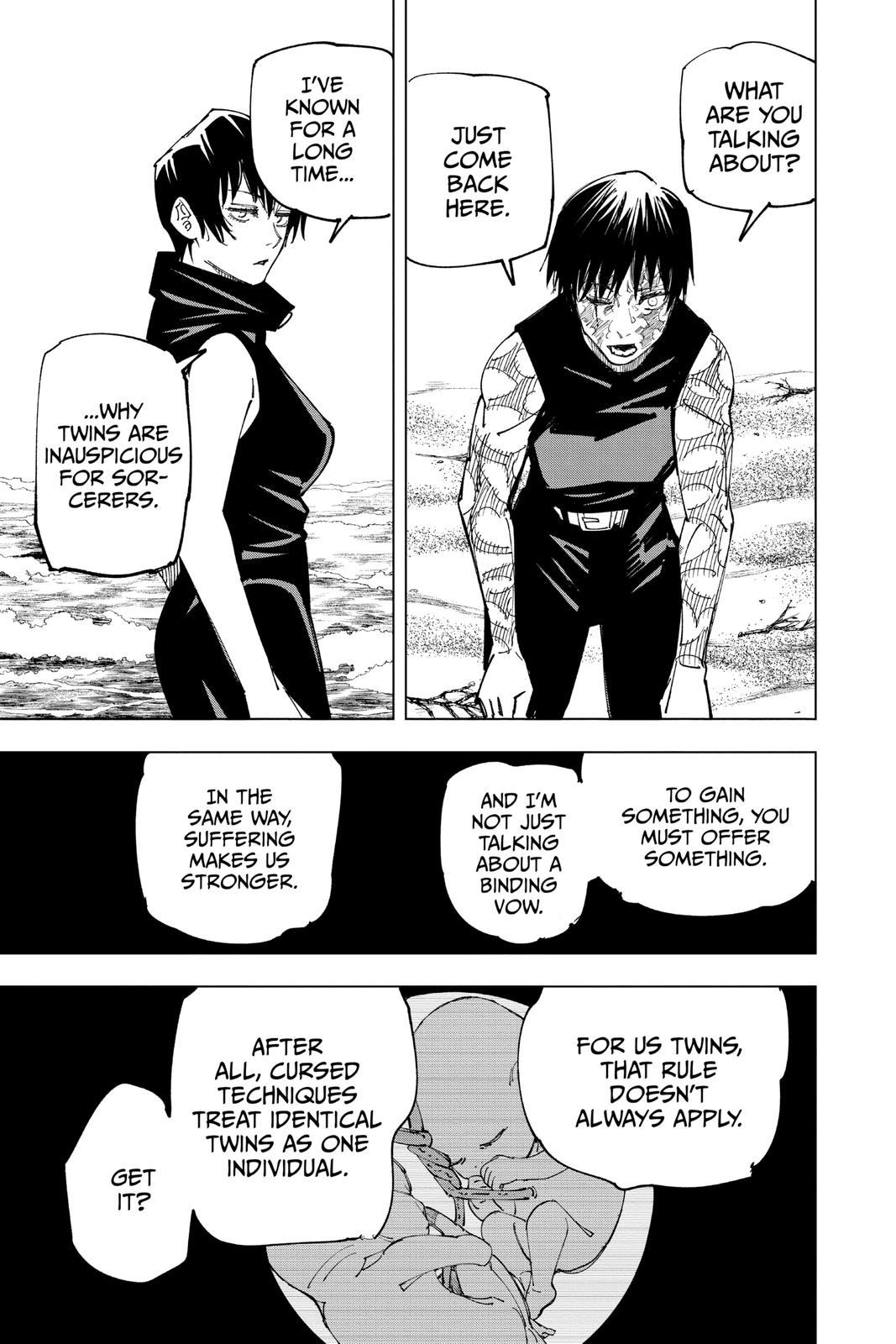 Jujutsu Kaisen Manga Chapter 149 page 9 - Perfect Preparation, Part 2 scene