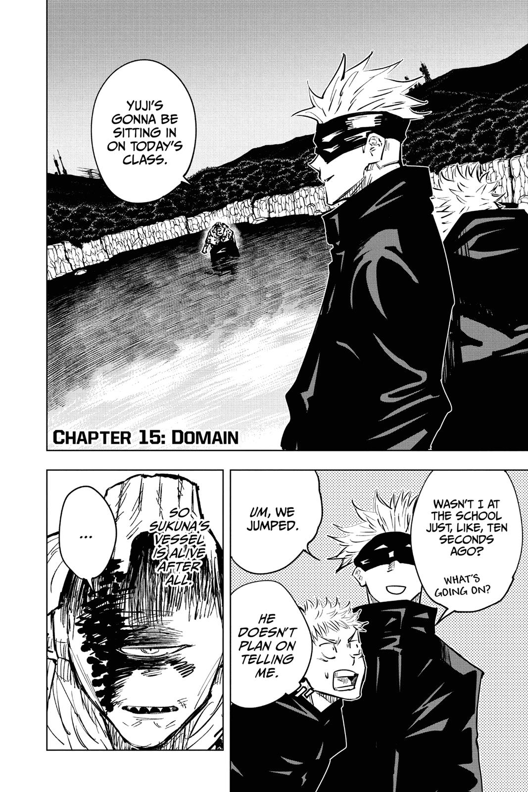 Jujutsu Kaisen Manga Chapter 15 page 4 - Domain scene