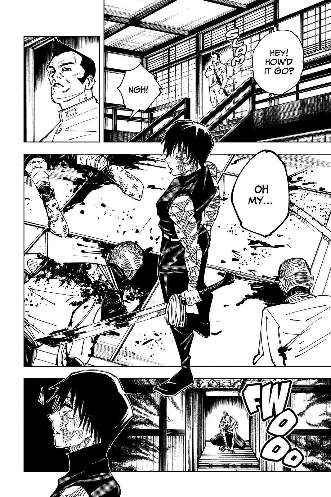 Jujutsu Kaisen Manga Chapter 150 page 12 - Perfect Preparation, Part 3 scene
