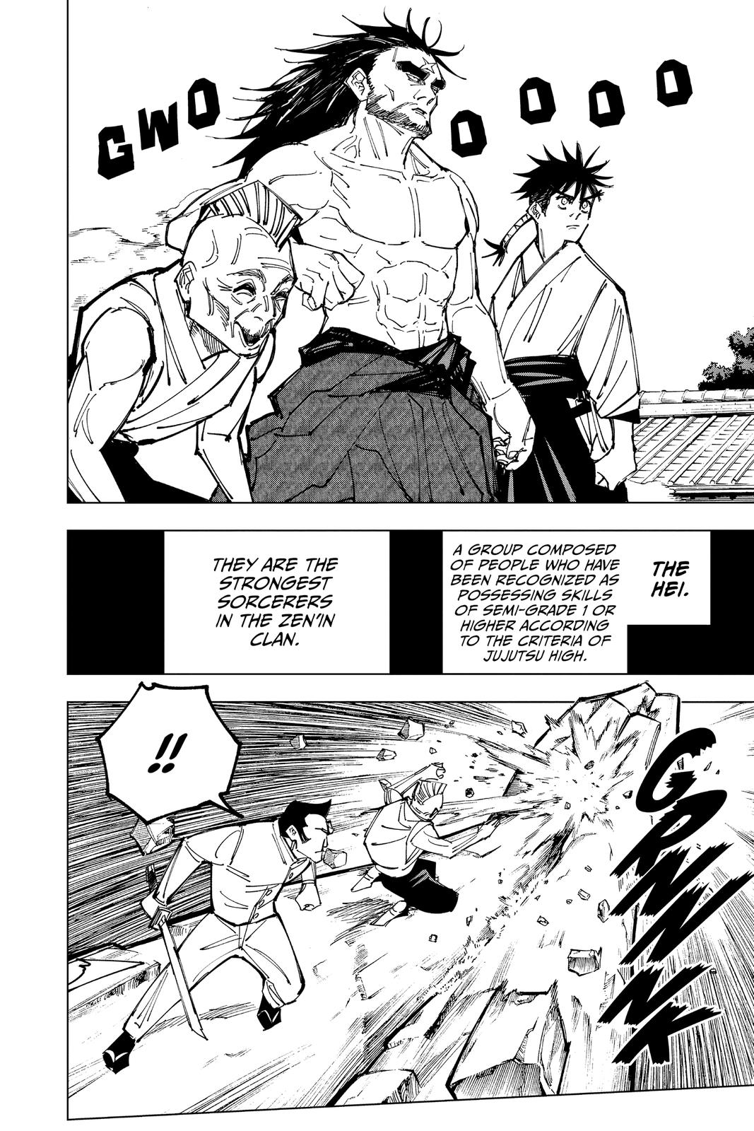 Jujutsu Kaisen Manga Chapter 150 page 14 - Perfect Preparation, Part 3 scene