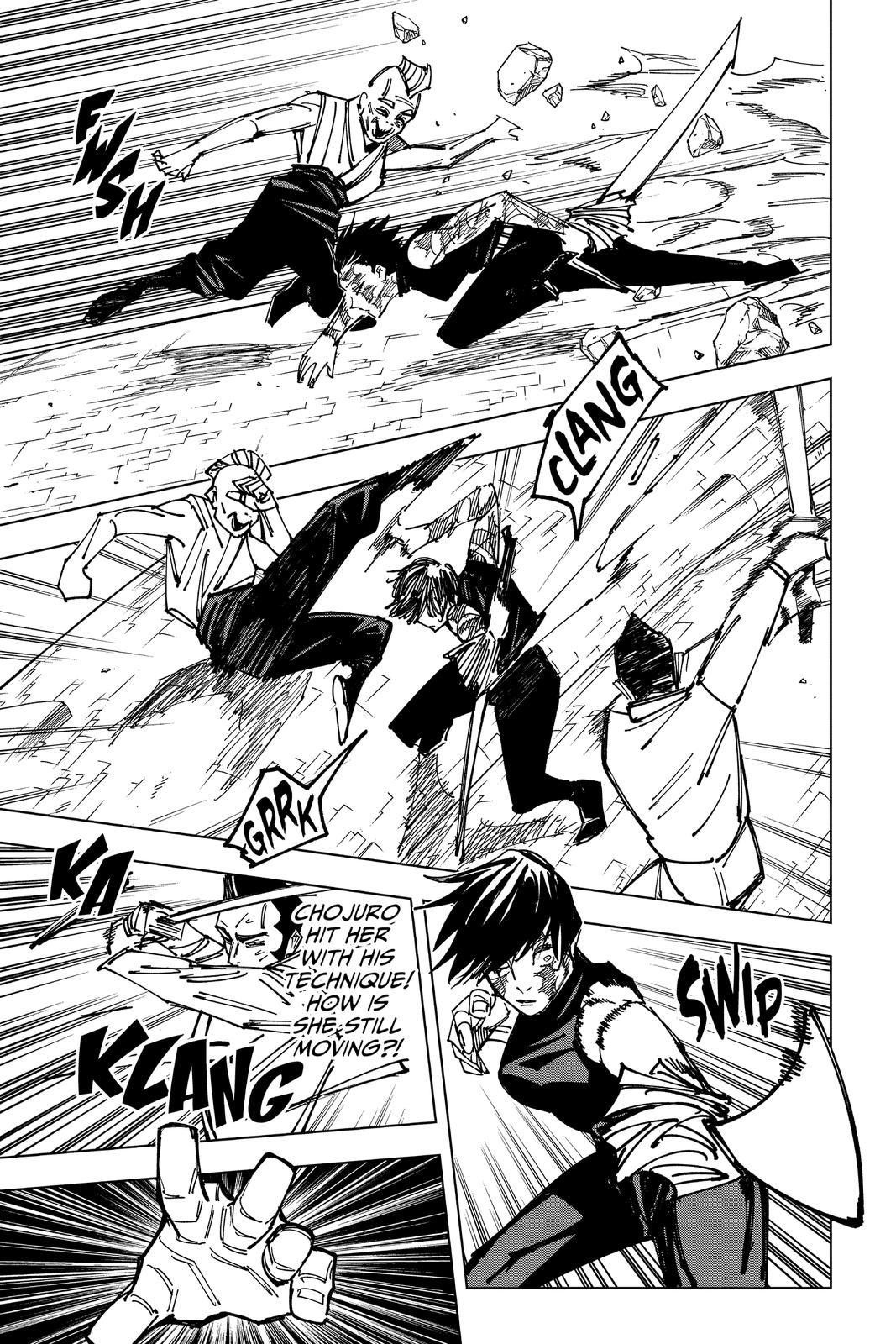 Jujutsu Kaisen Manga Chapter 150 page 15 - Perfect Preparation, Part 3 scene