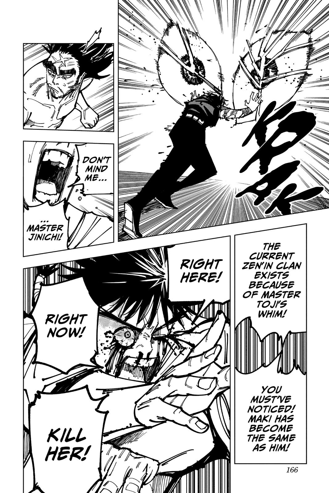 Jujutsu Kaisen Manga Chapter 150 page 18 - Perfect Preparation, Part 3 scene