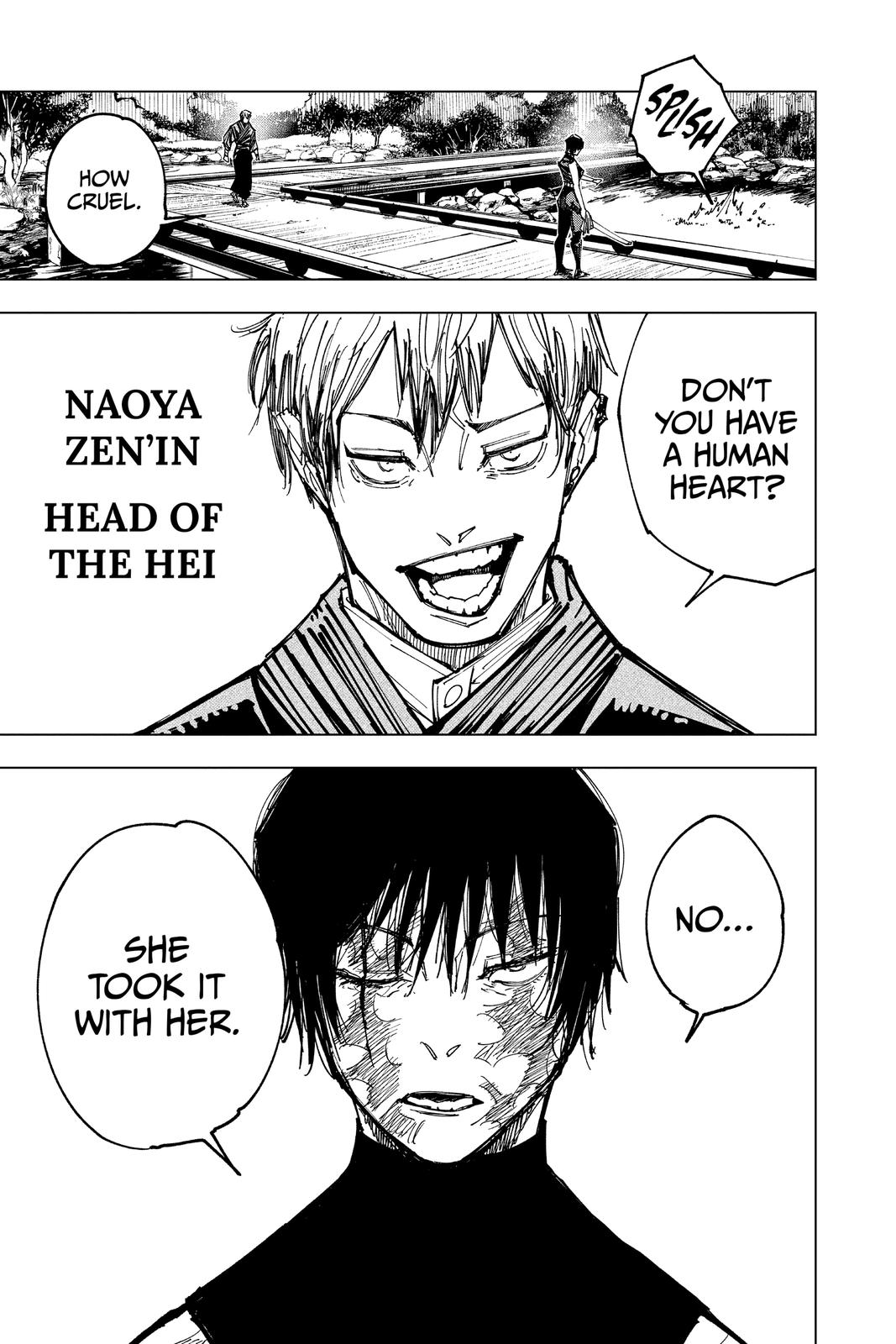 Jujutsu Kaisen Manga Chapter 150 page 21 - Perfect Preparation, Part 3 scene