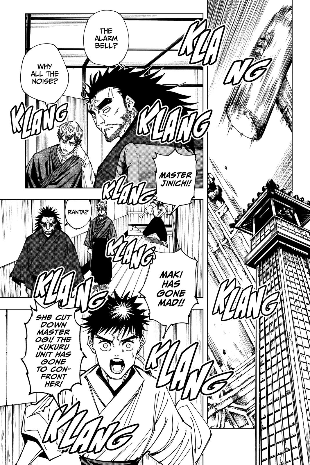 Jujutsu Kaisen Manga Chapter 150 page 4 - Perfect Preparation, Part 3 scene