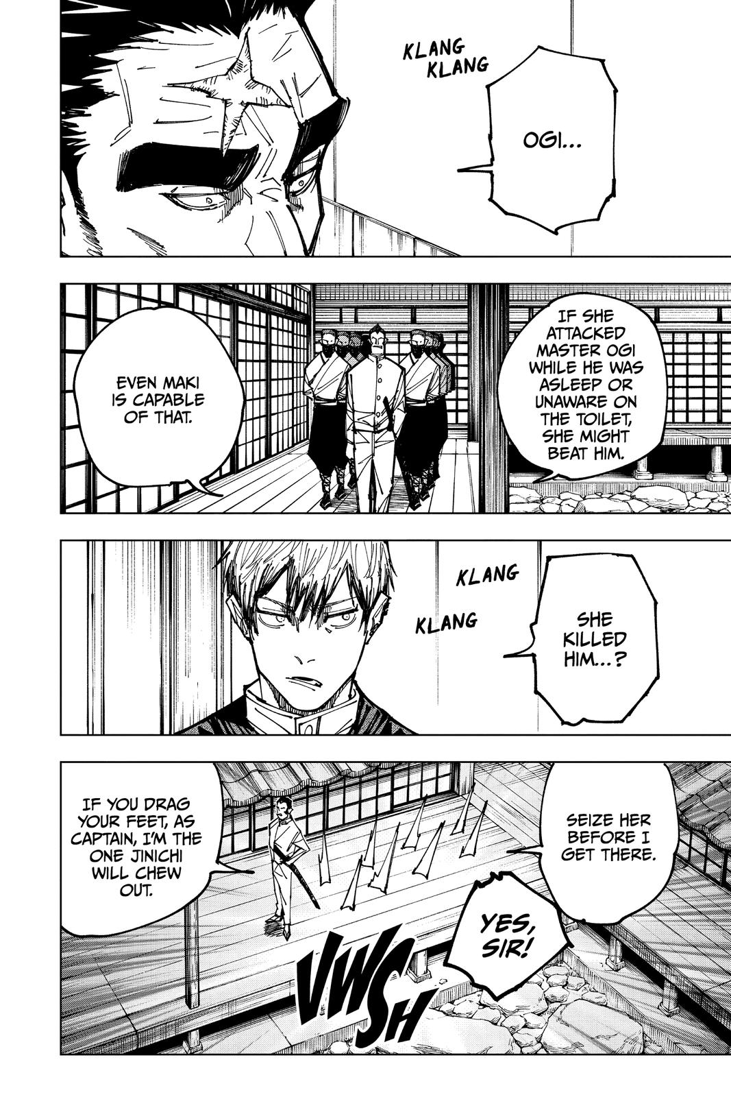 Jujutsu Kaisen Manga Chapter 150 page 5 - Perfect Preparation, Part 3 scene