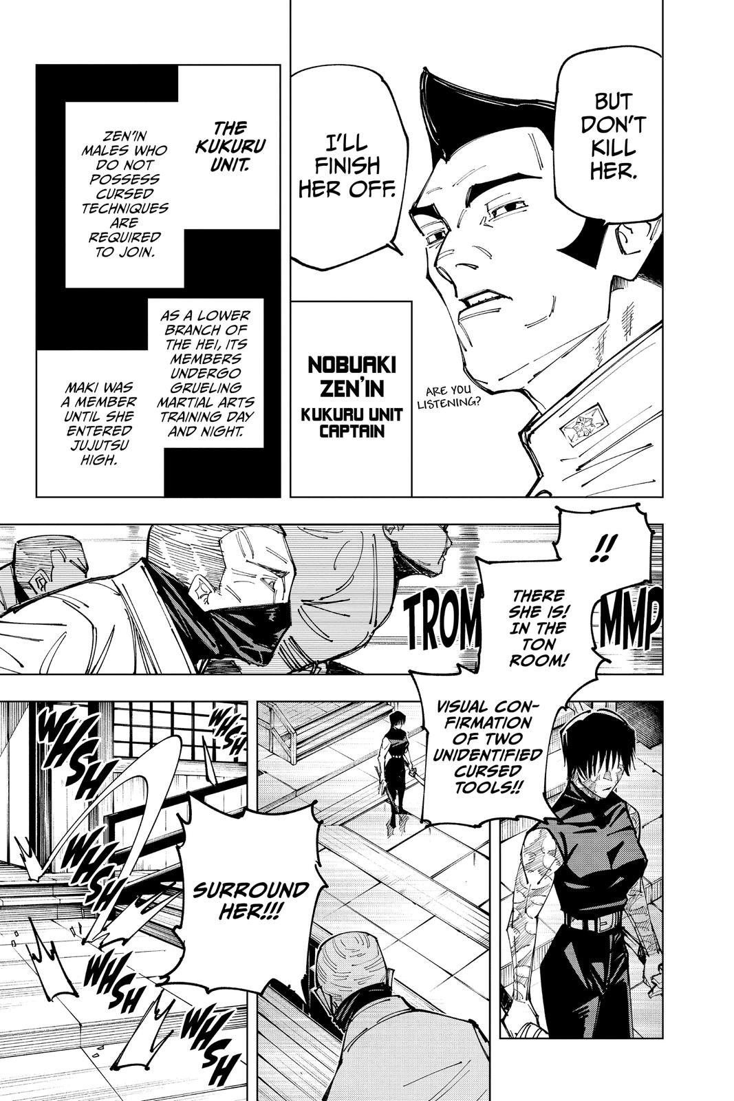 Jujutsu Kaisen Manga Chapter 150 page 6 - Perfect Preparation, Part 3 scene