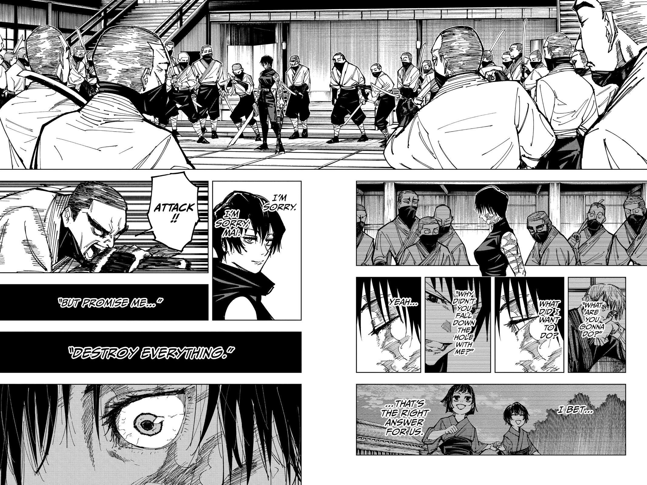 Jujutsu Kaisen Manga Chapter 150 page 7 - Perfect Preparation, Part 3 scene