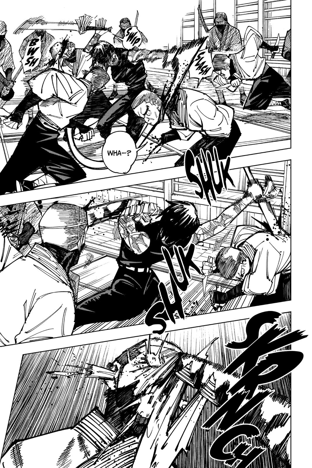 Jujutsu Kaisen Manga Chapter 150 page 9 - Perfect Preparation, Part 3 scene