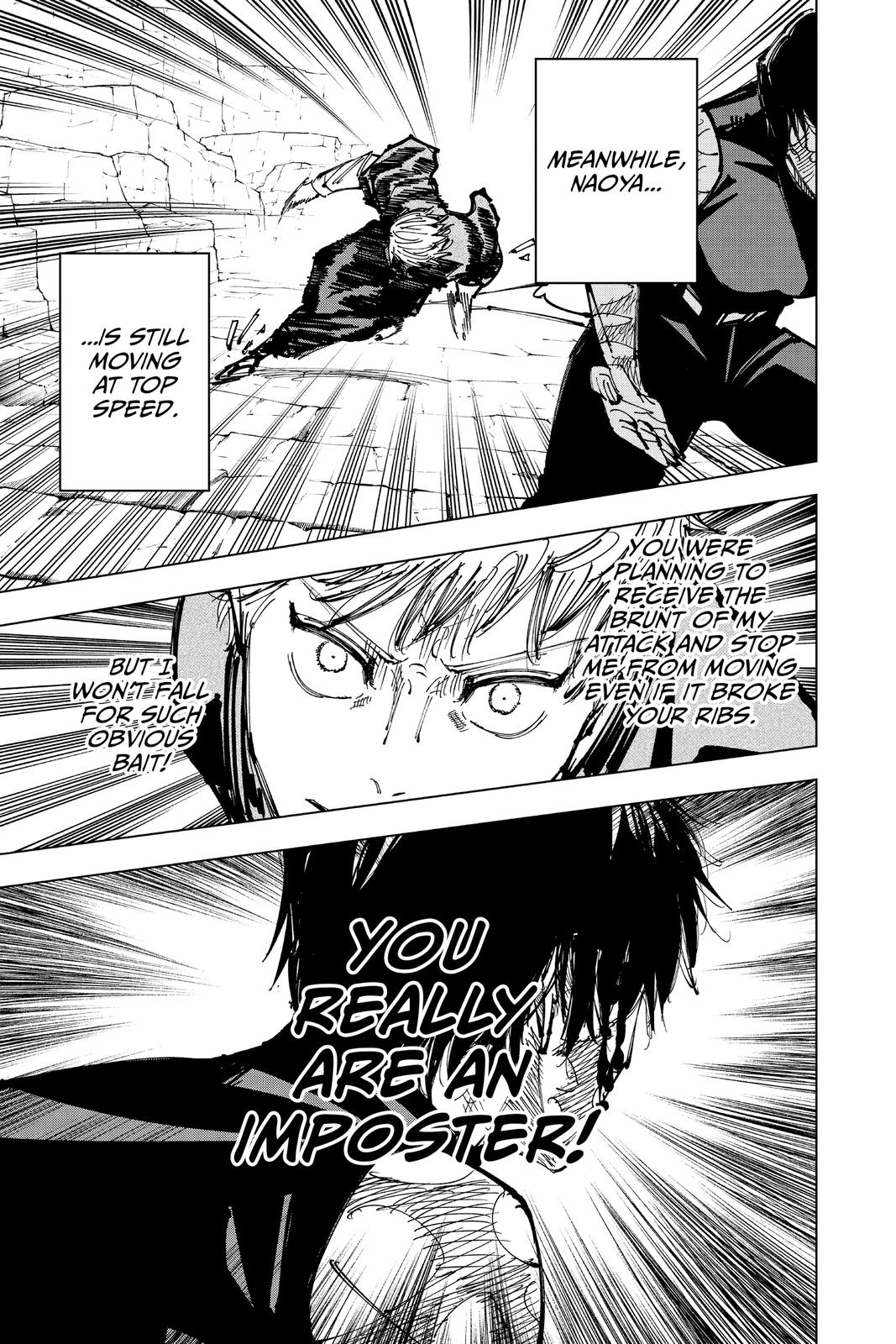 Jujutsu Kaisen Manga Chapter 151 page 14 - Perfect Preparation, Part 4 scene