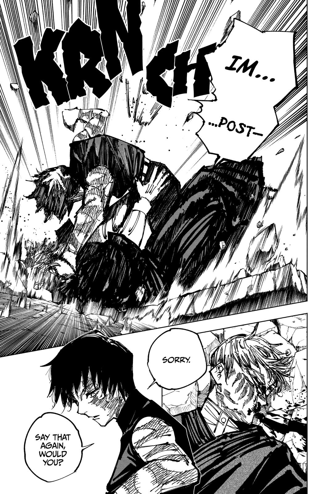 Jujutsu Kaisen Manga Chapter 151 page 16 - Perfect Preparation, Part 4 scene