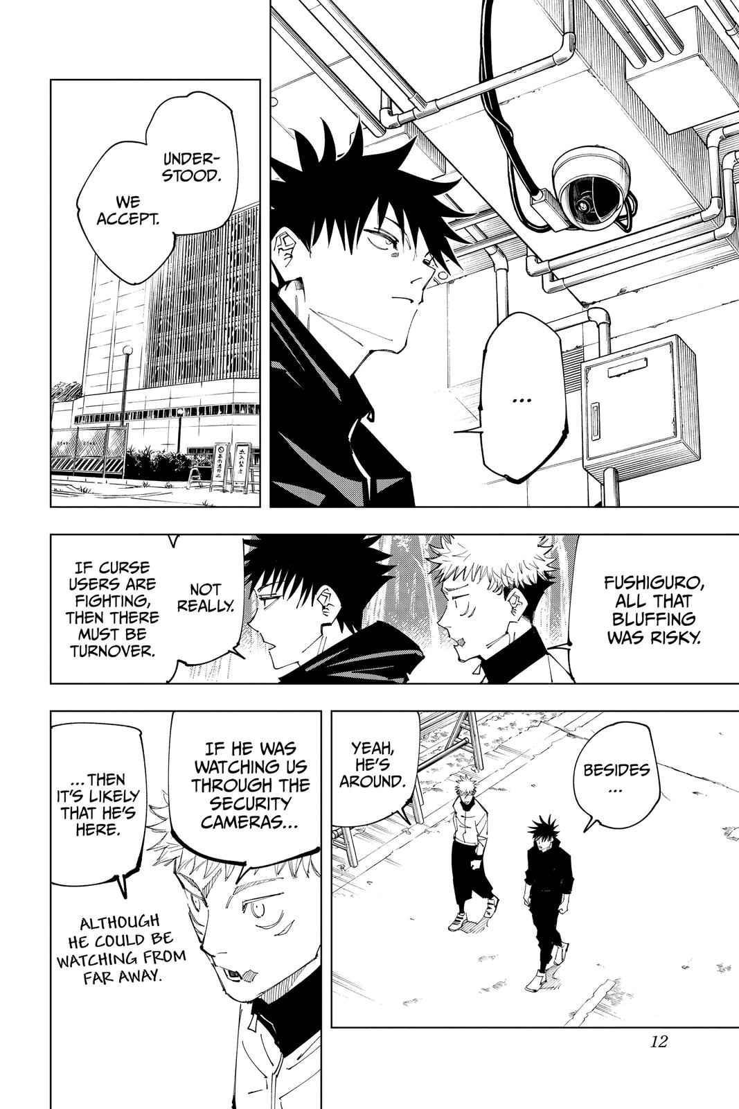 Jujutsu Kaisen Manga Chapter 153 page 12 - Underground Fight Club scene