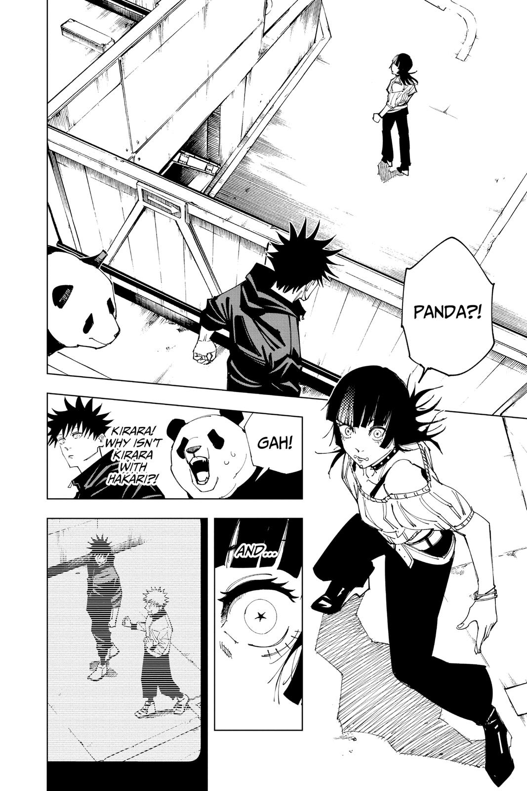 Jujutsu Kaisen Manga Chapter 154 page 12 - Sneaking In scene