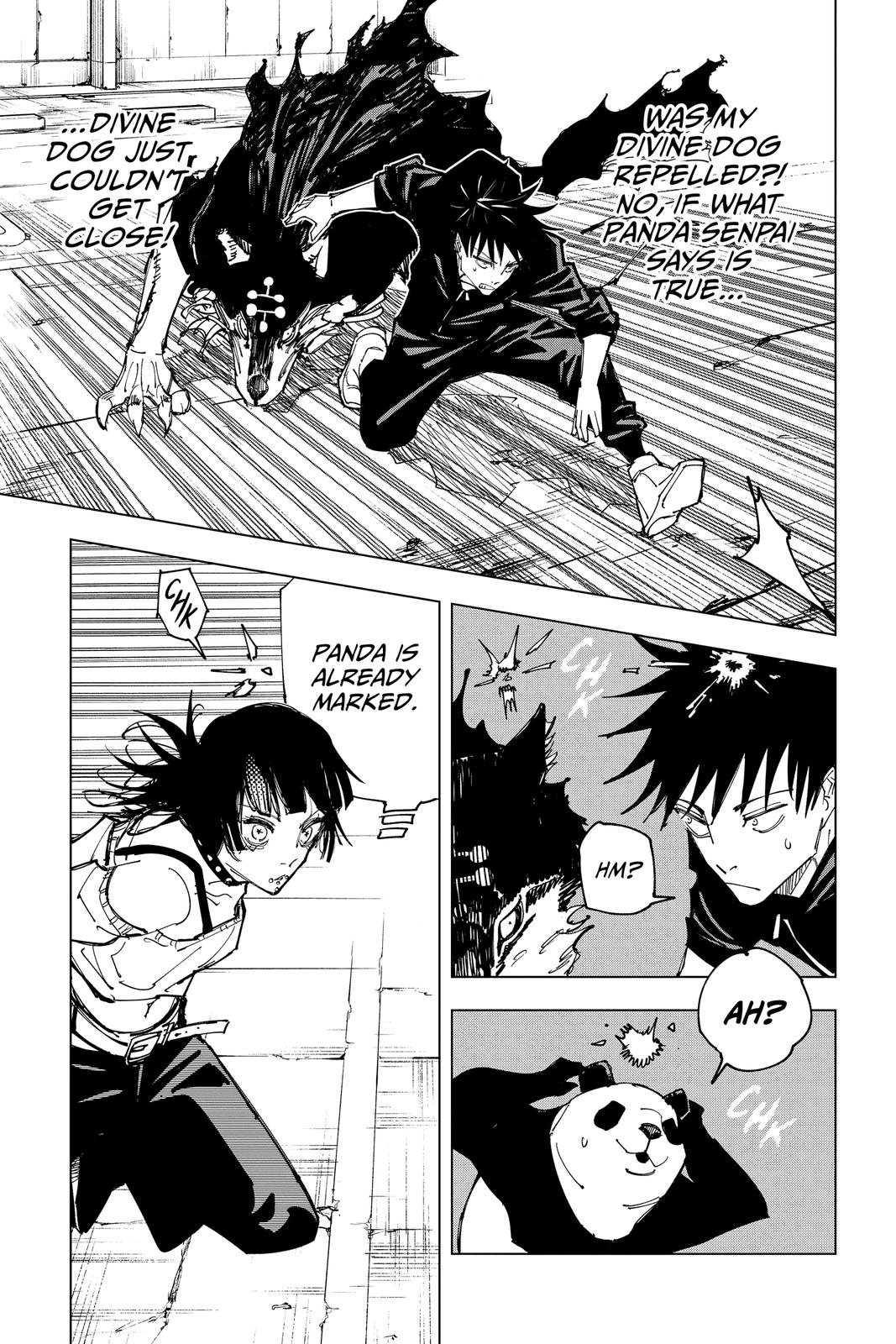 Jujutsu Kaisen Manga Chapter 154 page 15 - Sneaking In scene