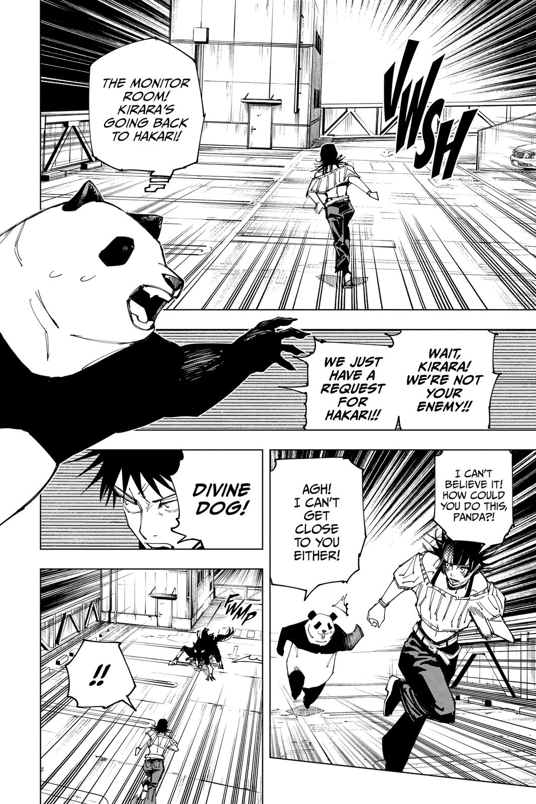 Jujutsu Kaisen Manga Chapter 154 page 16 - Sneaking In scene