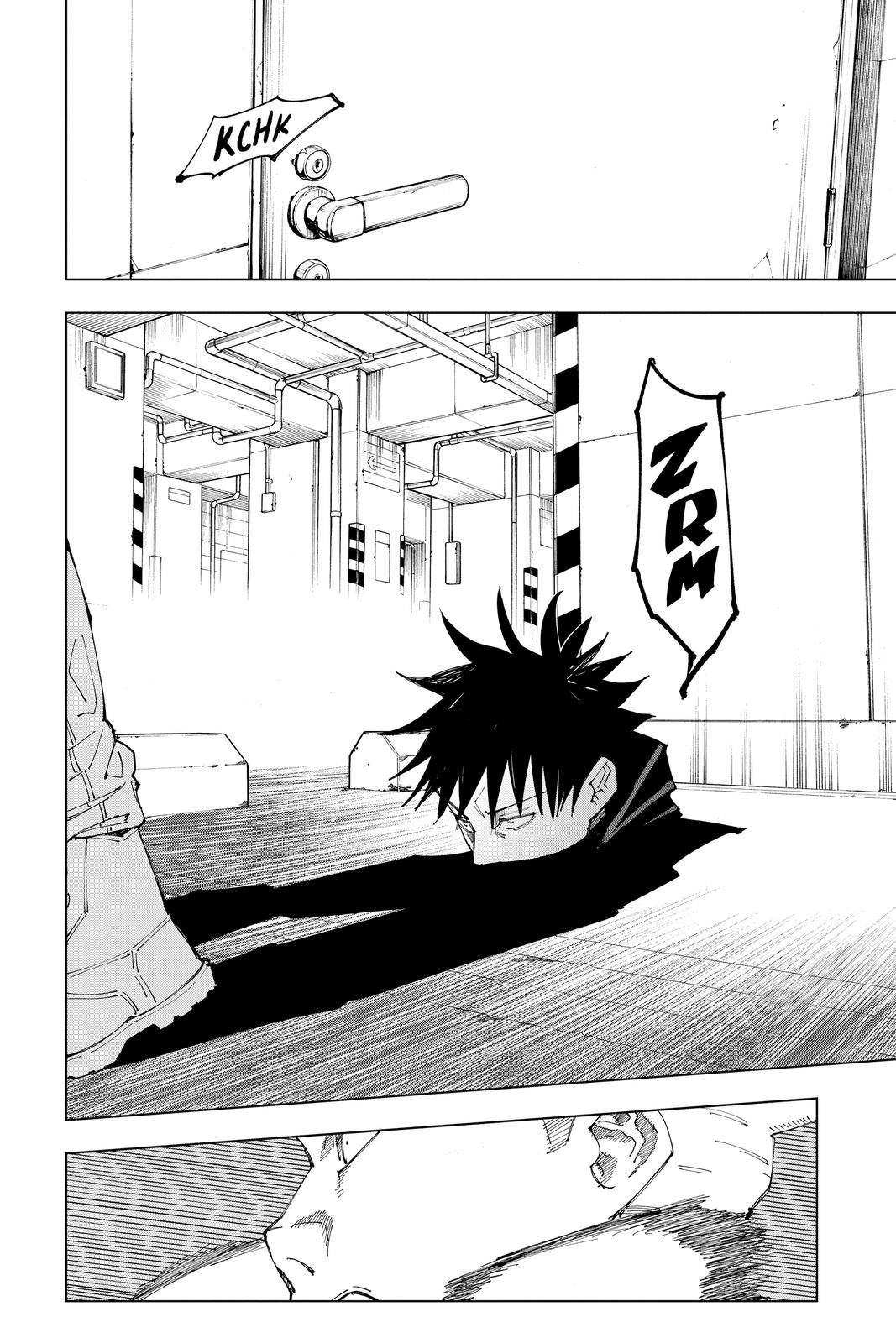 Jujutsu Kaisen Manga Chapter 154 page 6 - Sneaking In scene