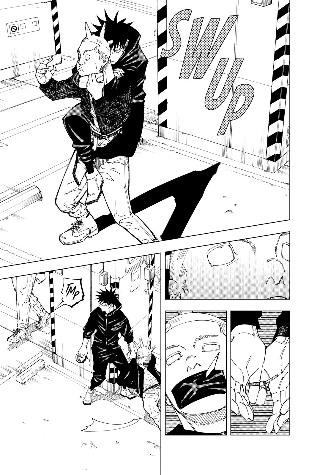 Jujutsu Kaisen Manga Chapter 154 page 7 - Sneaking In scene