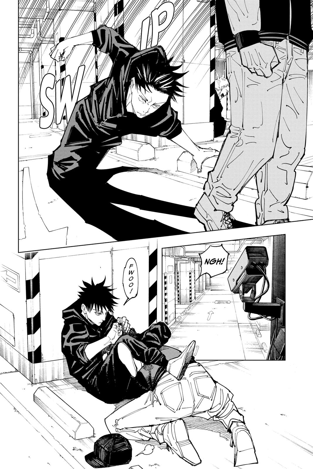 Jujutsu Kaisen Manga Chapter 154 page 8 - Sneaking In scene