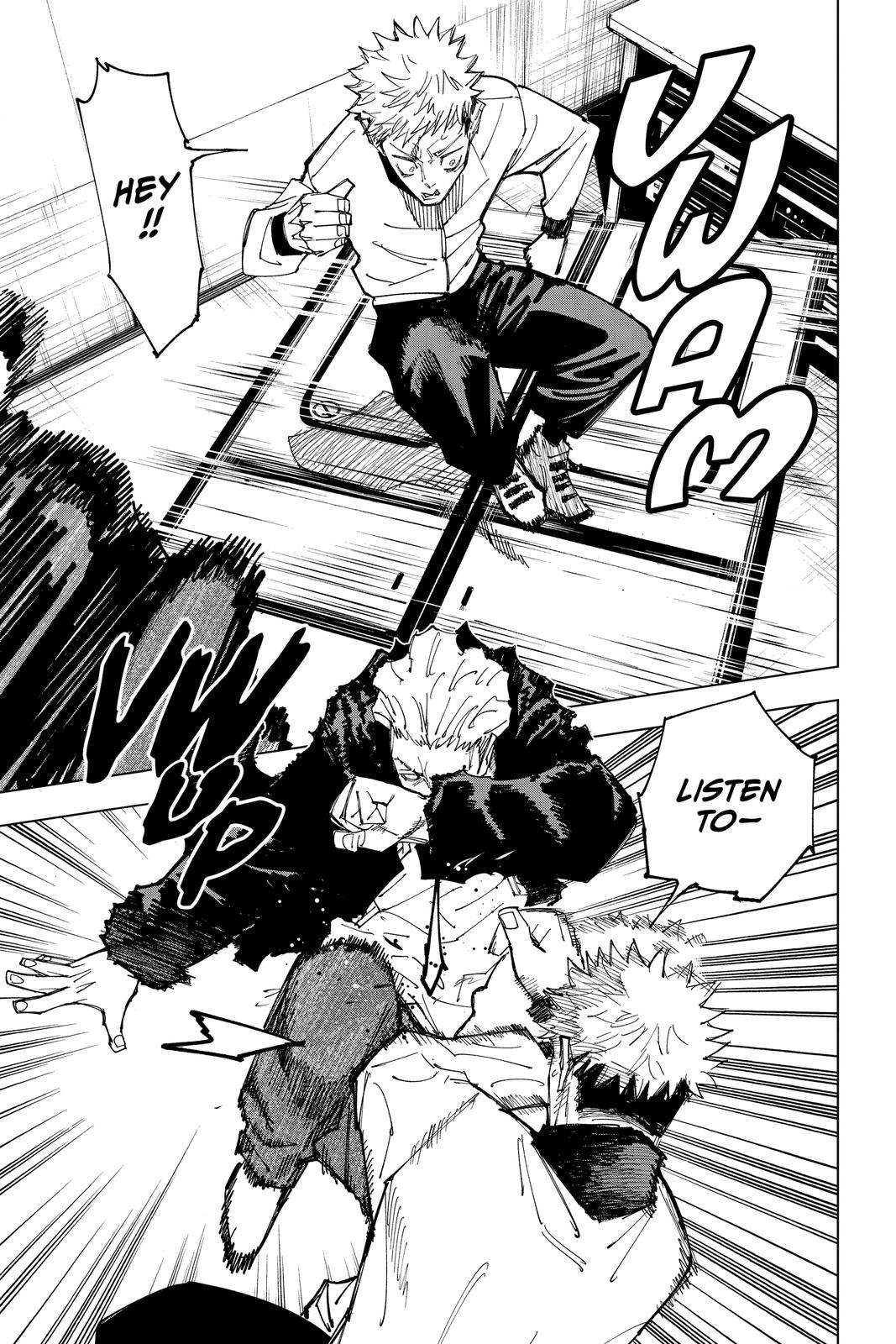 Jujutsu Kaisen Manga Chapter 155 page 11 - Fever scene