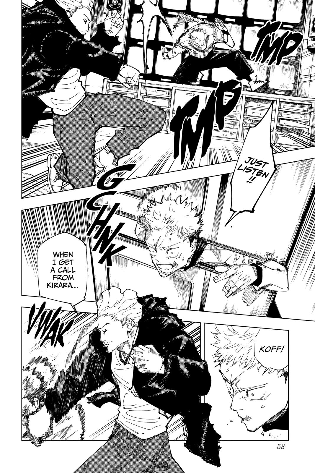 Jujutsu Kaisen Manga Chapter 155 page 12 - Fever scene