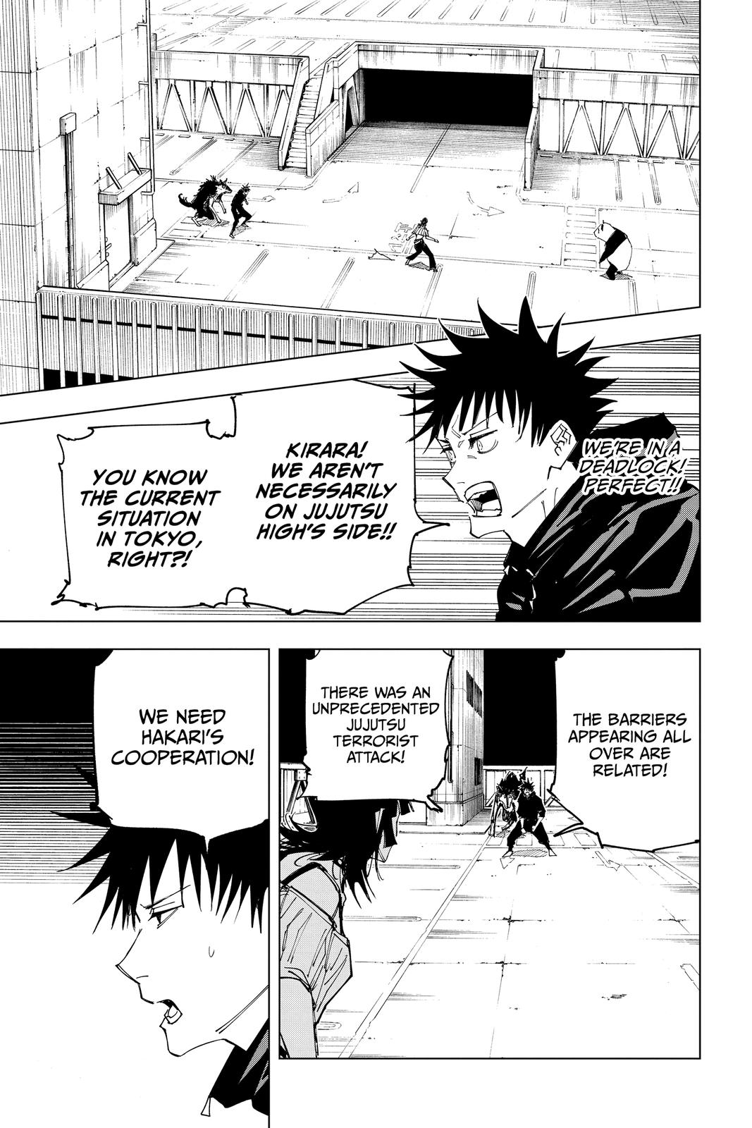 Jujutsu Kaisen Manga Chapter 155 page 15 - Fever scene